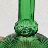 Green tarmac glass decanter with cap