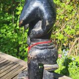 Grande statue africaine en bois