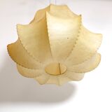 Large cocoon pendant light from the 60s.