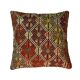 VINTAGE TURKISH KILIM CUSHION COVER , 45 X 45 CM