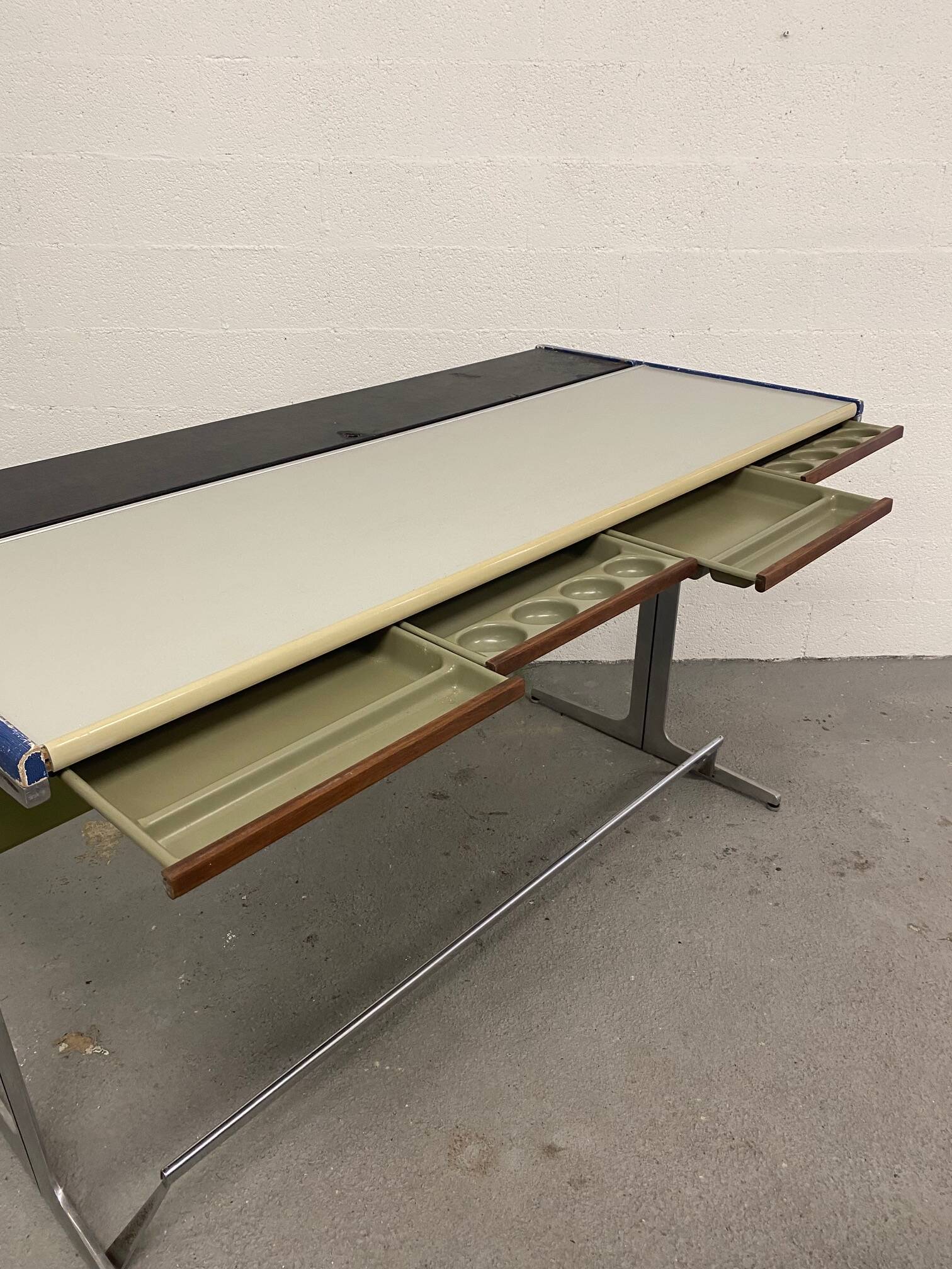 George Nelson Action Office architect's desk + Perch stool