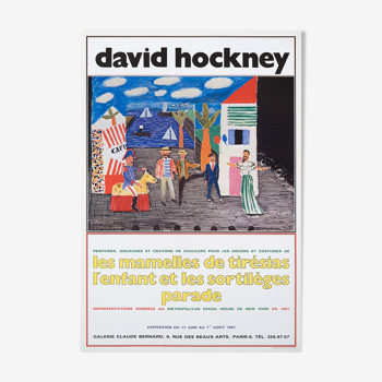 Poster David Hockney 1981