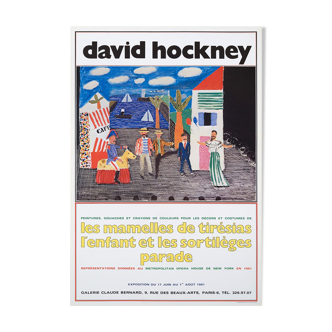 Affiche David Hockney 1981