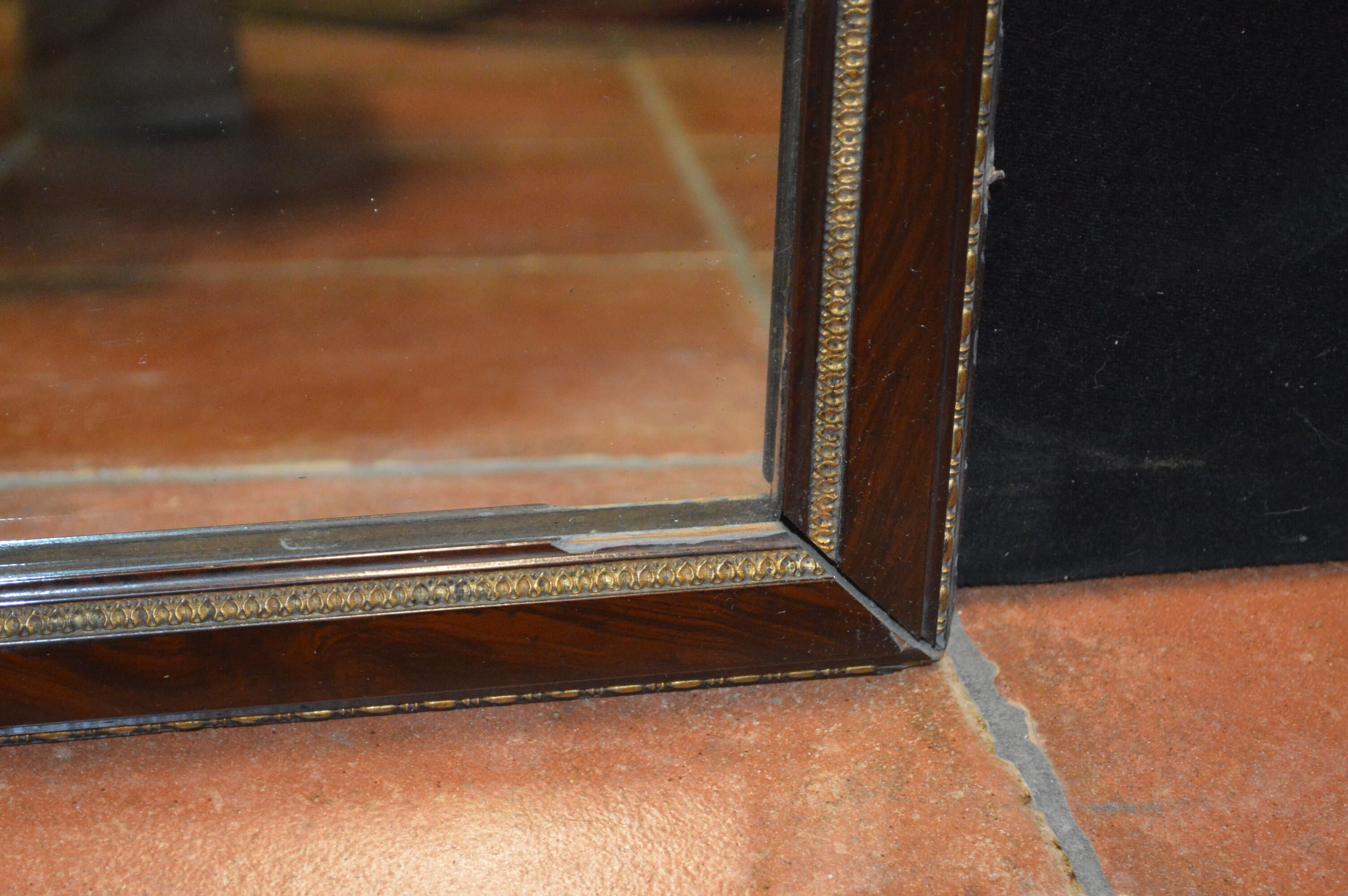 Mirror style restoration enhances brass mahogany