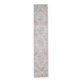 Pink Turkish Oushak Kilim Runner 59x299