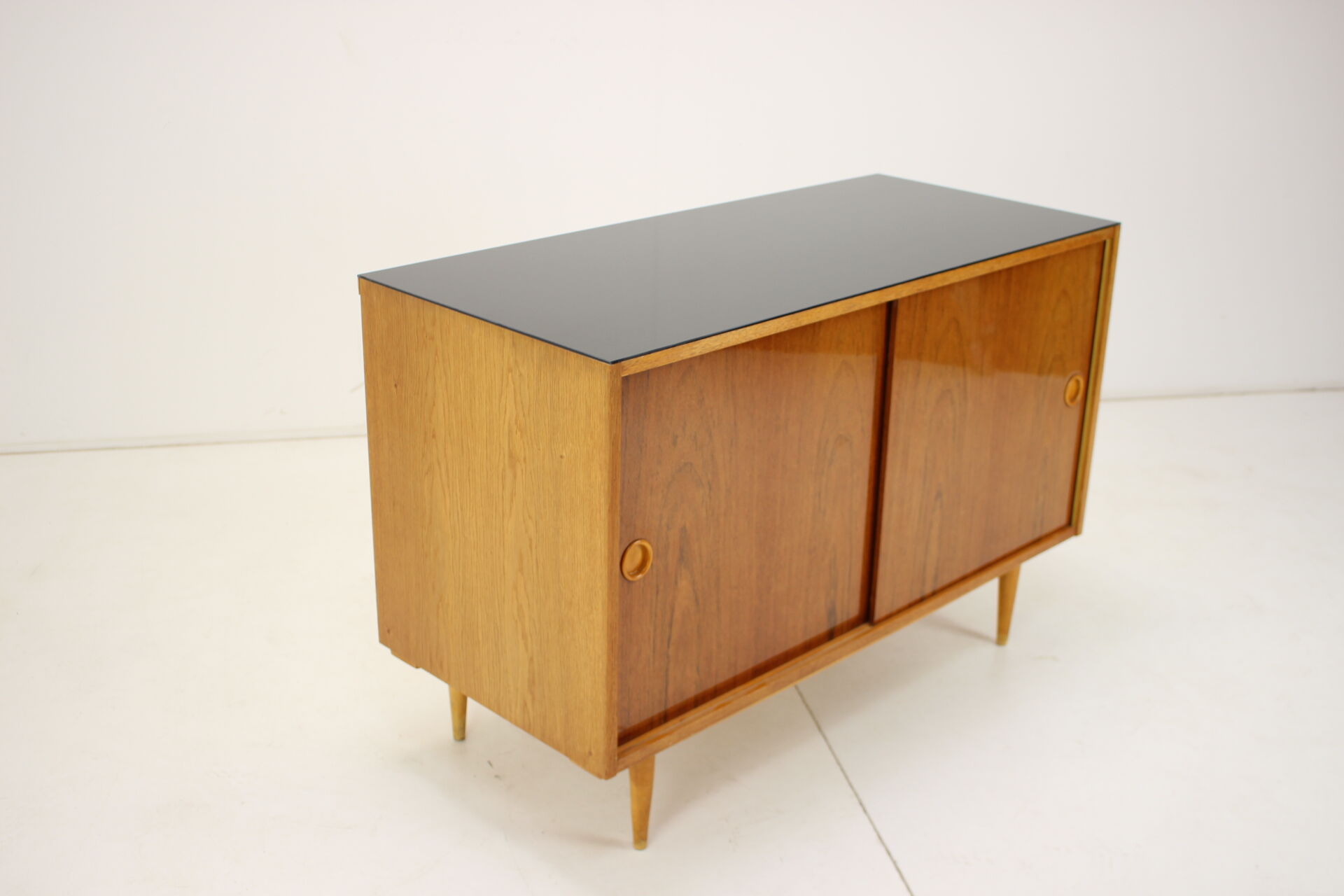 Mid-century upcycled cabinet on high gloss, 1960's