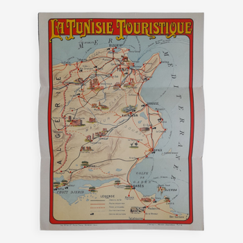 Carte La Tunisie Touristique