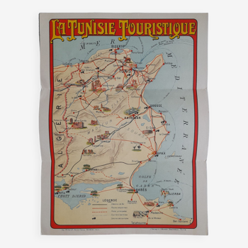Map La Tunisie Touristique
