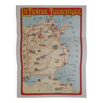 Map La Tunisie Touristique