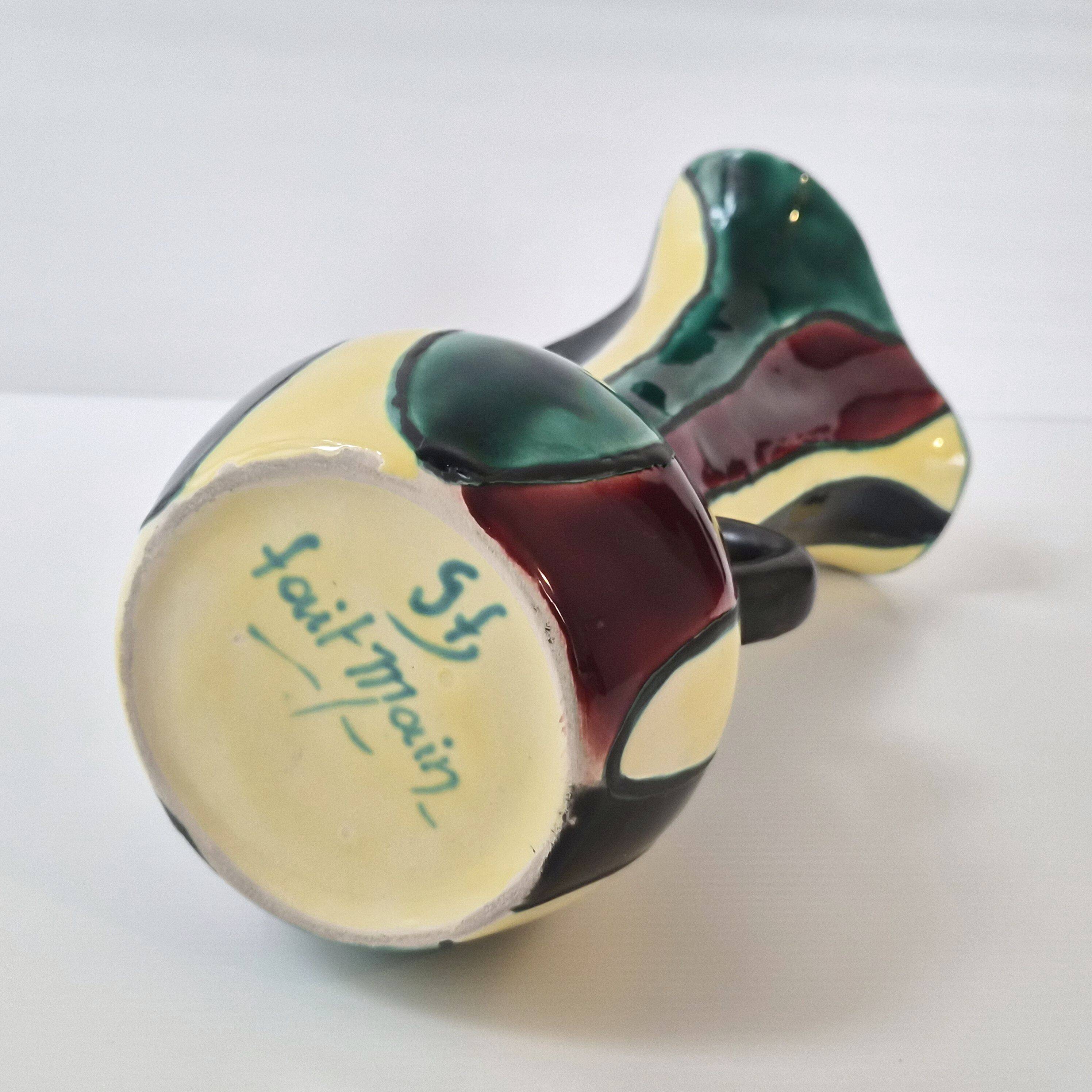 Vintage vase by Gabriel Fourmaintraux 1960