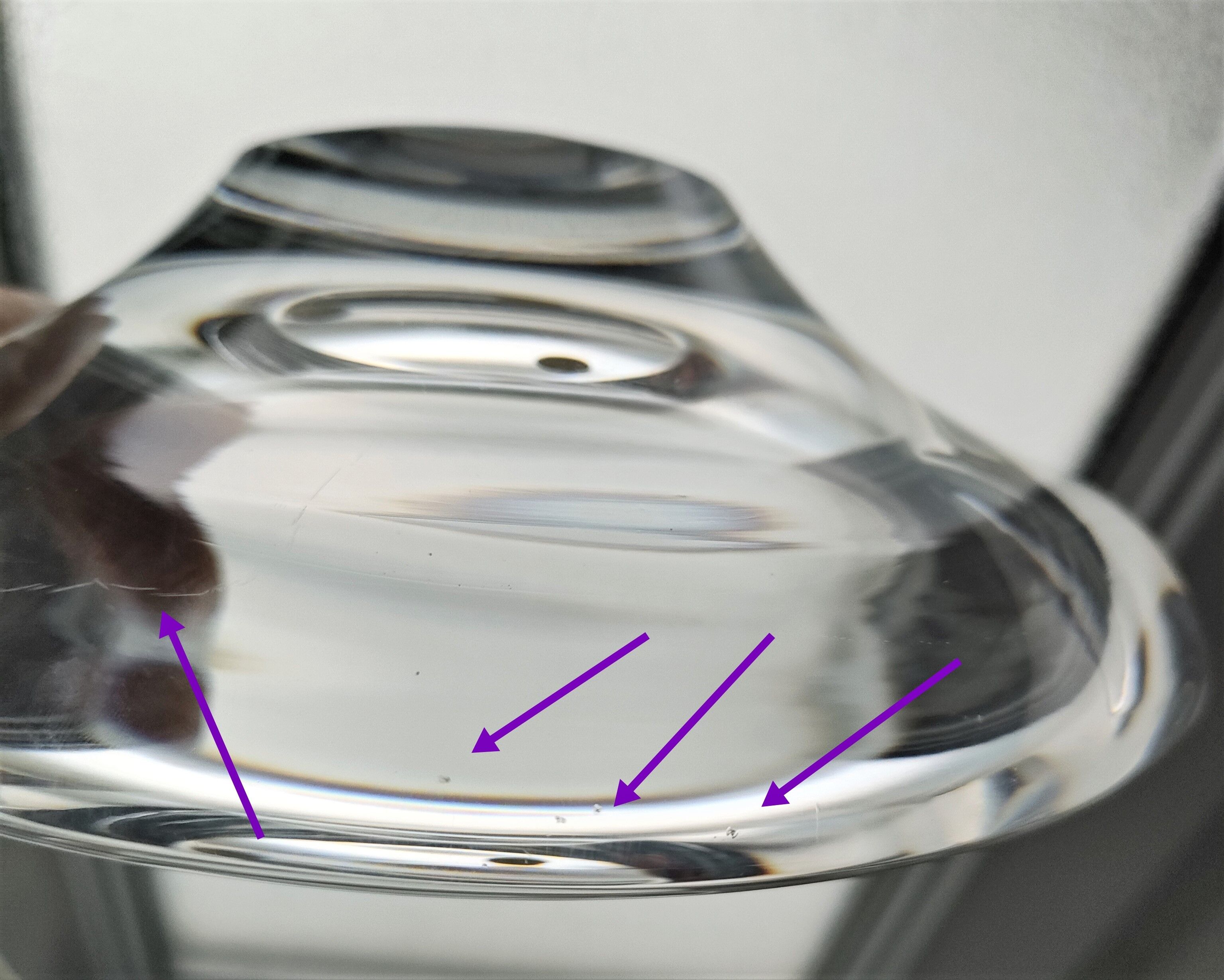 Design art glass ashtray by Kosta