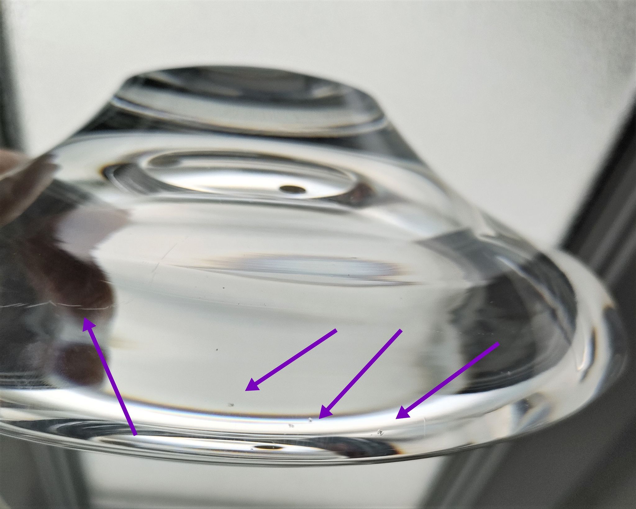 Design art glass ashtray by Kosta