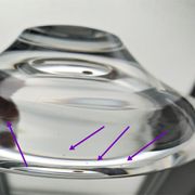 Design art glass ashtray by Kosta