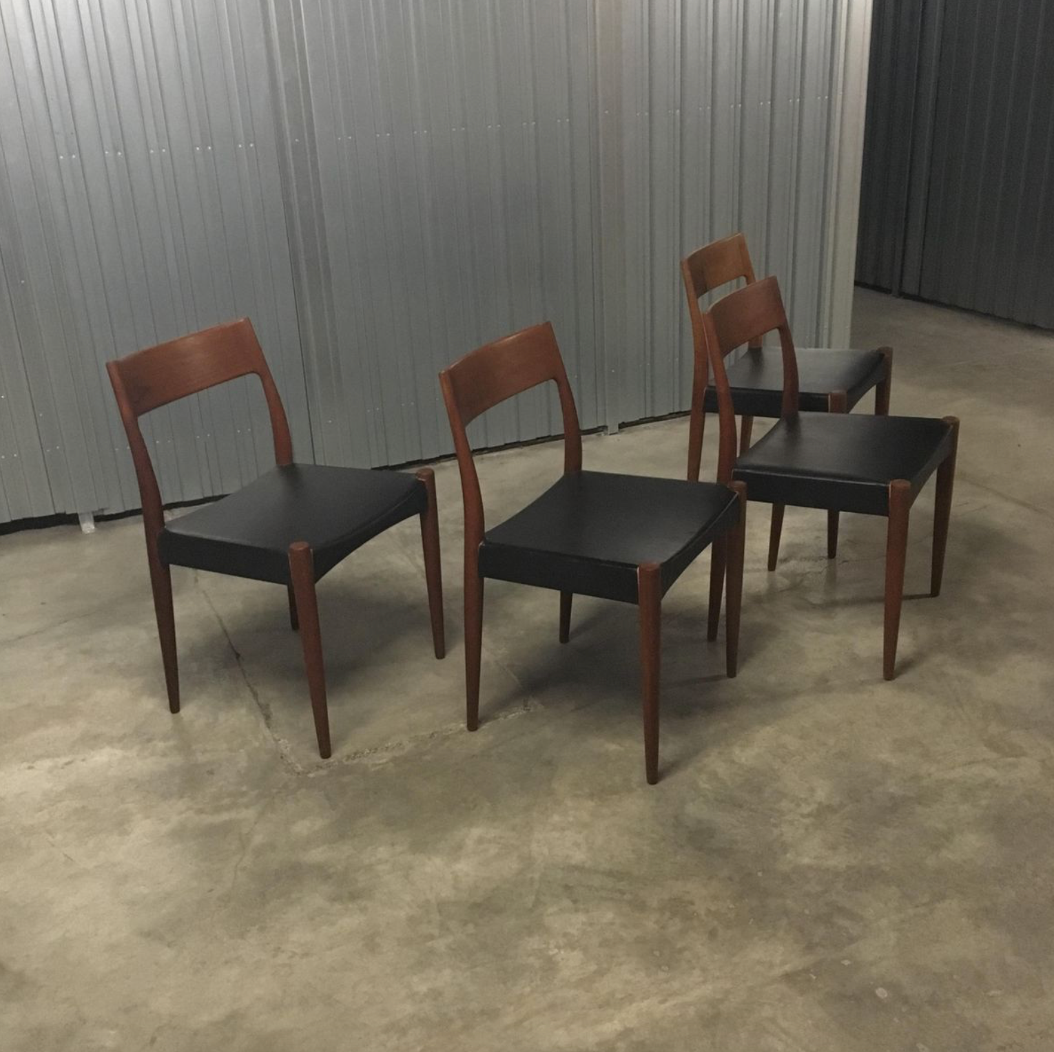 Danish Teak Dining Set by Arne Hovmand Olsen for Mogens Kold, 1950s