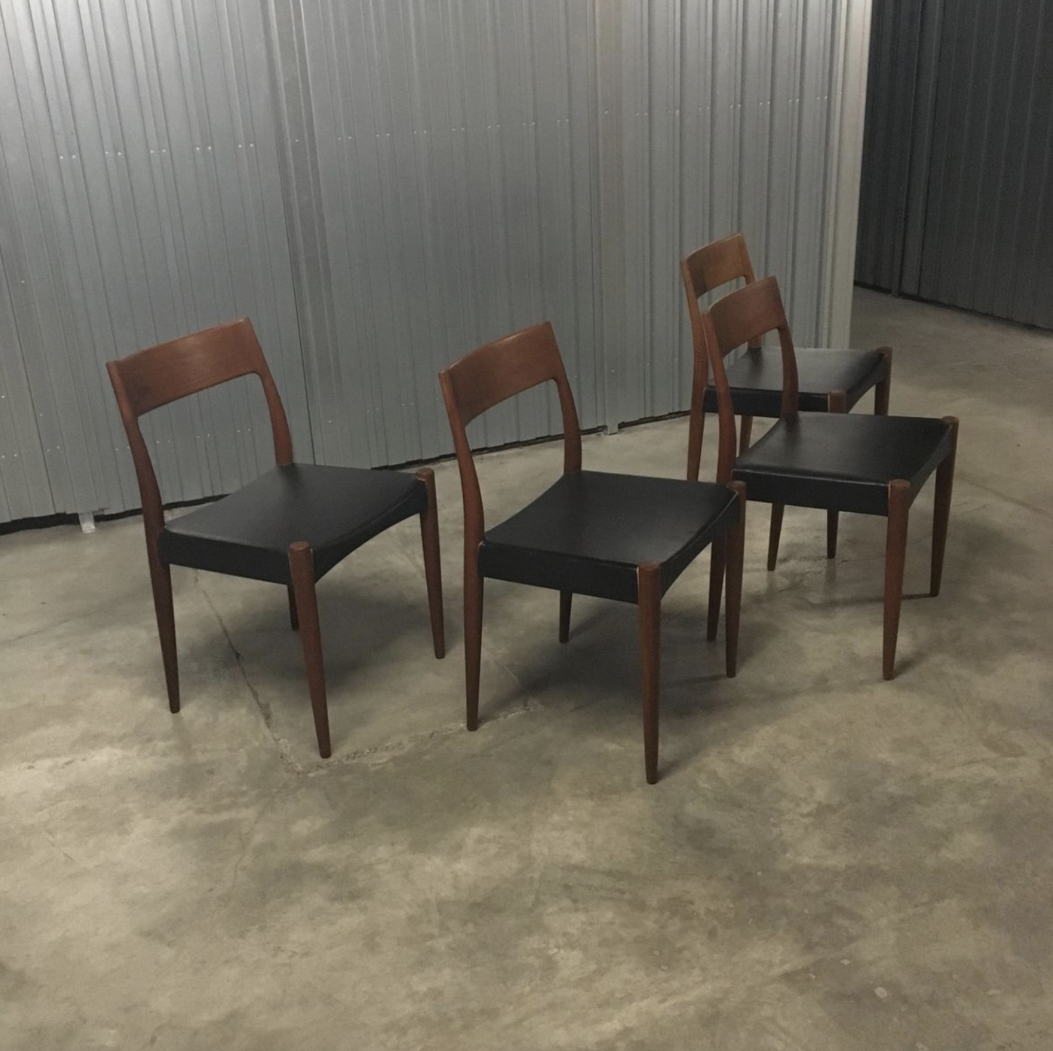 Danish Teak Dining Set by Arne Hovmand Olsen for Mogens Kold, 1950s