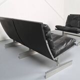 Fabricius & Kastholm Bo-Ex Set BO-562 leather sofa and BO-561 armchair 1960