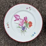 Pair of painted and signed Limoges porcelain plates