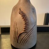 Series of 5 vintage beige ceramic vases