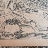 Old map of Paris by Melchior Tavernier