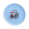 Gien porcelain plate, France, Car Duryea 1893