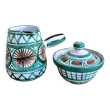 Robert Picault ceramic pots, sugar bowls and jugs