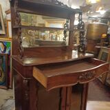 Small mahogany cabinet from the Napoleon III period, in its original 19th-century condition.