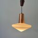 Pyramidal glass ceiling light, 1960s, Germany