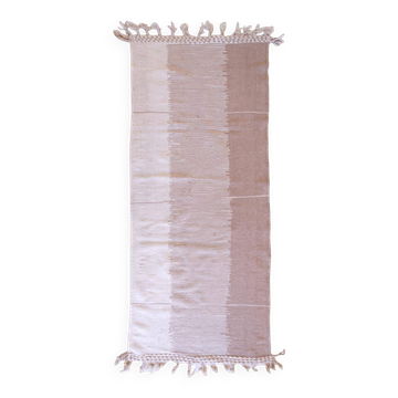 Beige Kilim Rug - 255 x 105 cm