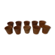 10 terracotta pots