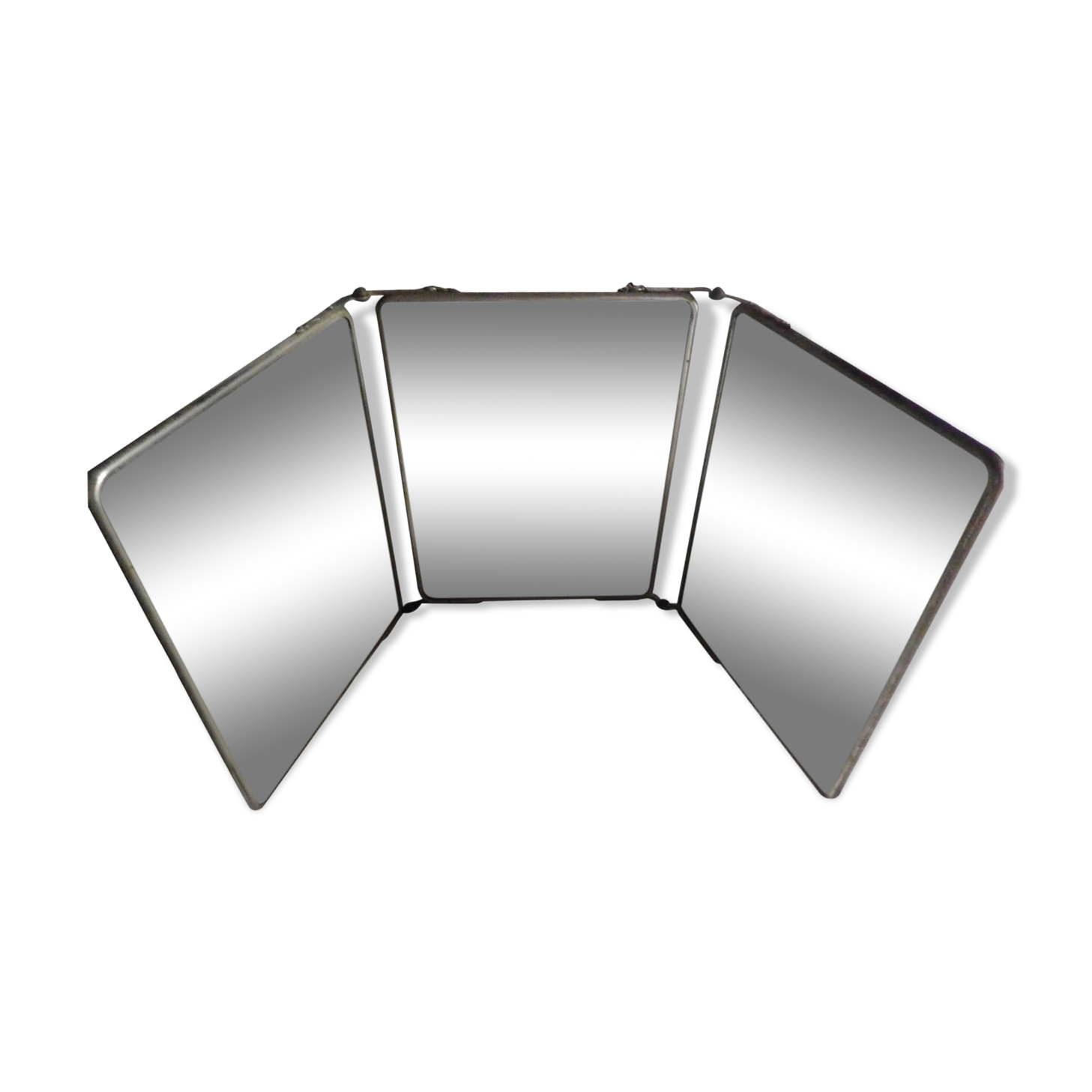 Vintage triptych mirror 65x27cm