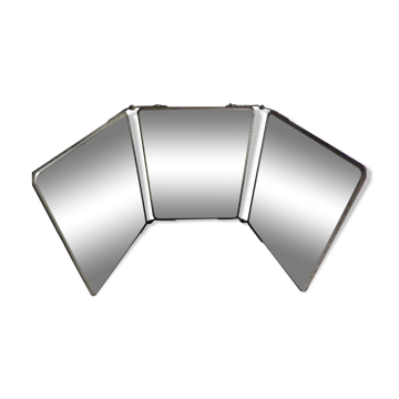 Miroir triptyque vintage 65x27cm
