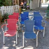 Lot de huit chaises scooby-doo