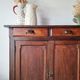 Buffet parisien bois ancien 2 portes panneautées