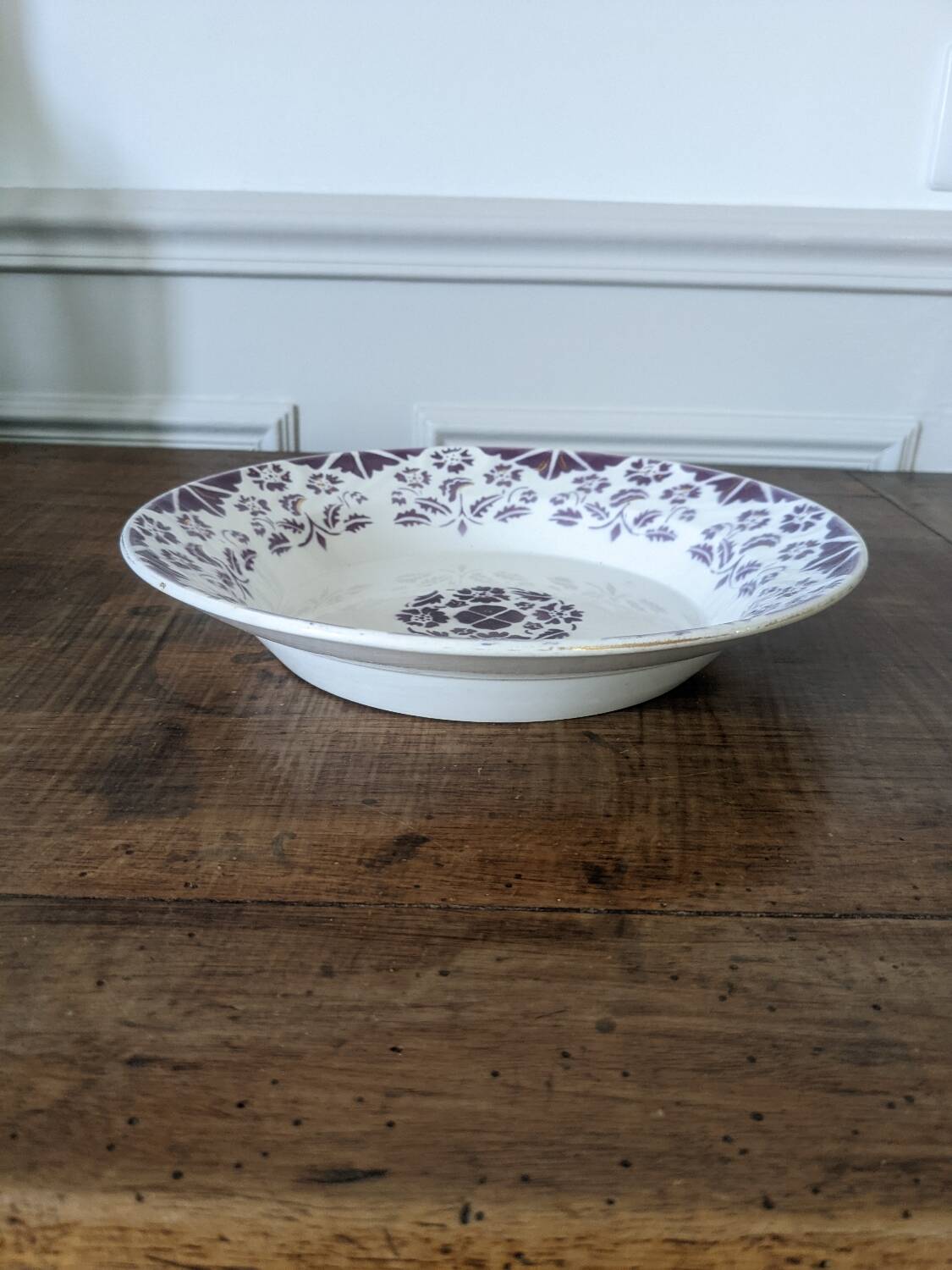 Digoin Sarreguemines dish purple