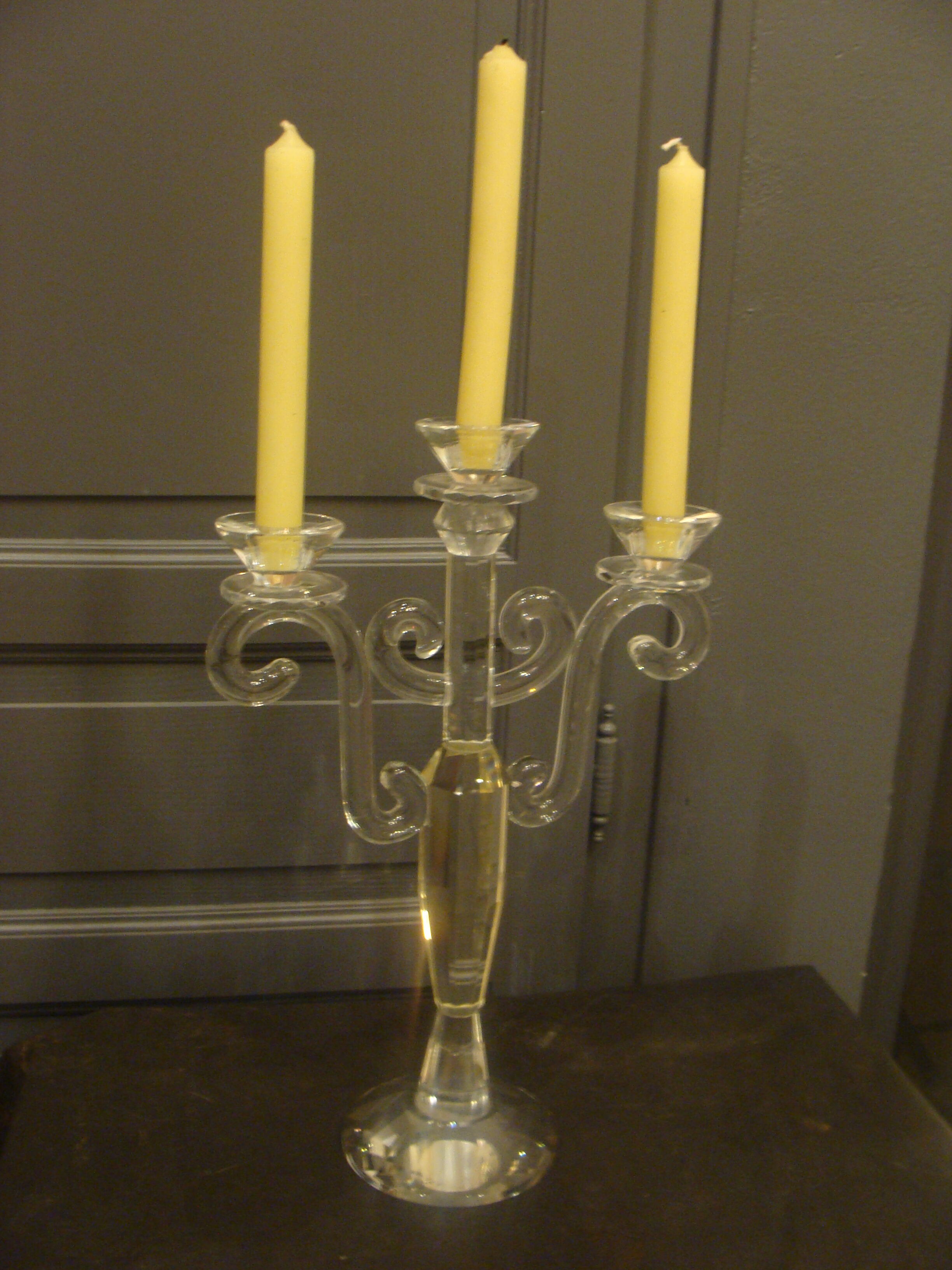 Crystal candle holder