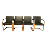 Chaises Brno dans le style de Ludwig Mies van der Rohe, années 1980, ensemble de 4.