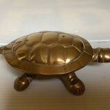 Brass turtle trinket dish