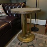 table d'appoint en laiton vintage / table de plantes