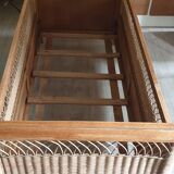 Rattan bed