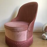Toad style heater in original pink velvet with trunk