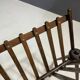 French vintage beech magazine rack, 1960s