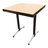 Healing bistro table formica orange iron foot