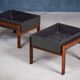 Cache-Pot Minimaliste Mid-Century en Palissandre, Danemark, 1960s, Set de 2