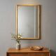 Vintage mirror with bamboo frame, Italian design, 1980s.