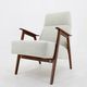 Restored beech armchair from the 1960s, Czechoslovakia