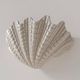 XL vintage shell wall light in plaster, France 1960