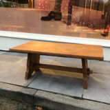 Brutalist oak coffee table, 1950s