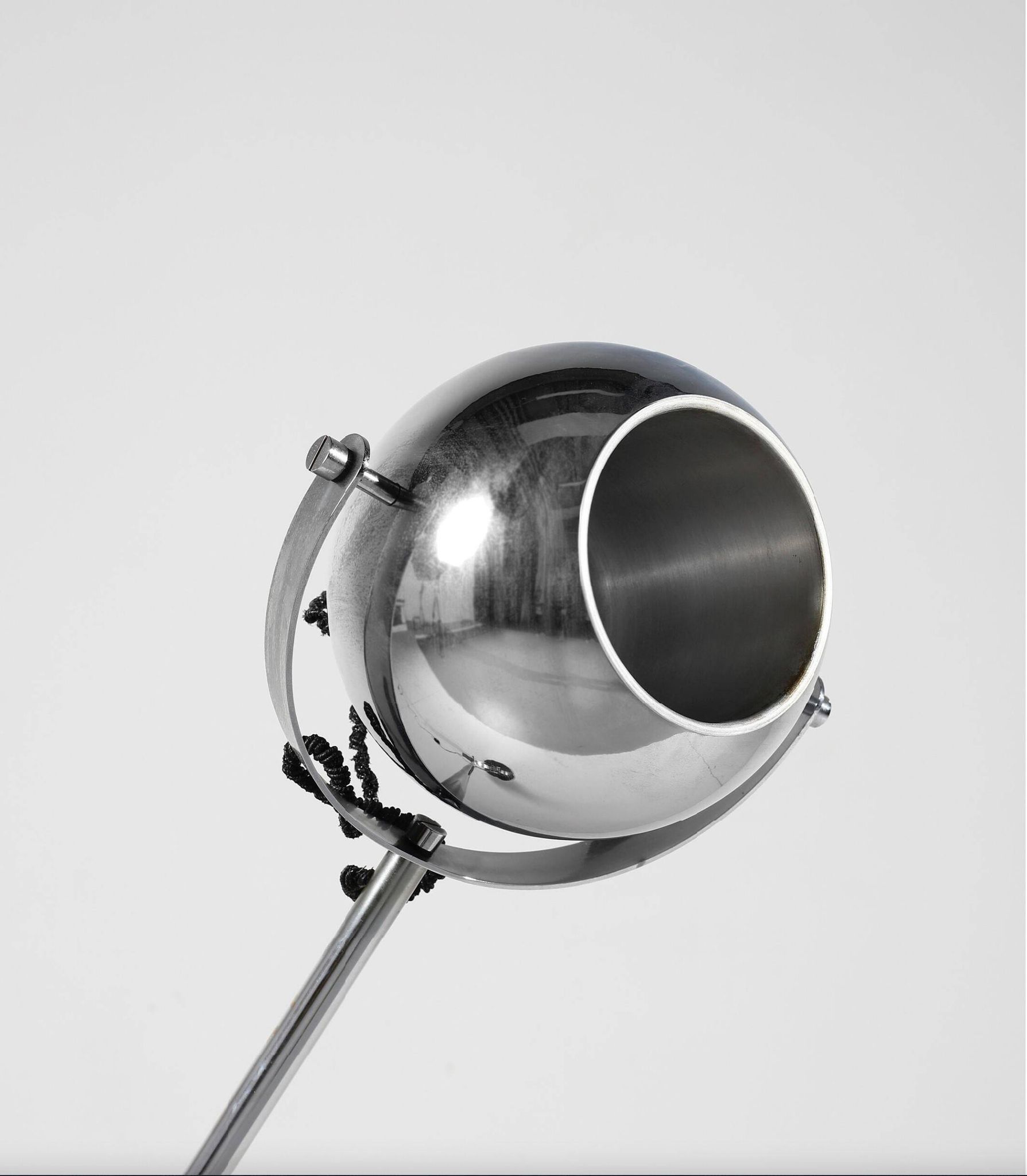 Oversized chrome lamp with counterweight Anonymous Italia, 1970