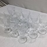 Baccarat – 12 Baccarat Crystal Water Glasses, Casino Pattern