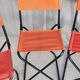 Set of 4 "vintage" folding camping seats